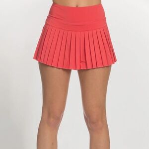 Gold Hinge Pleated Tennis Skirt